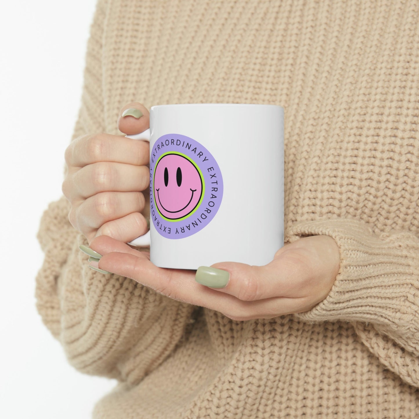 Happy Face Extraordinary Coffee Tea Mug