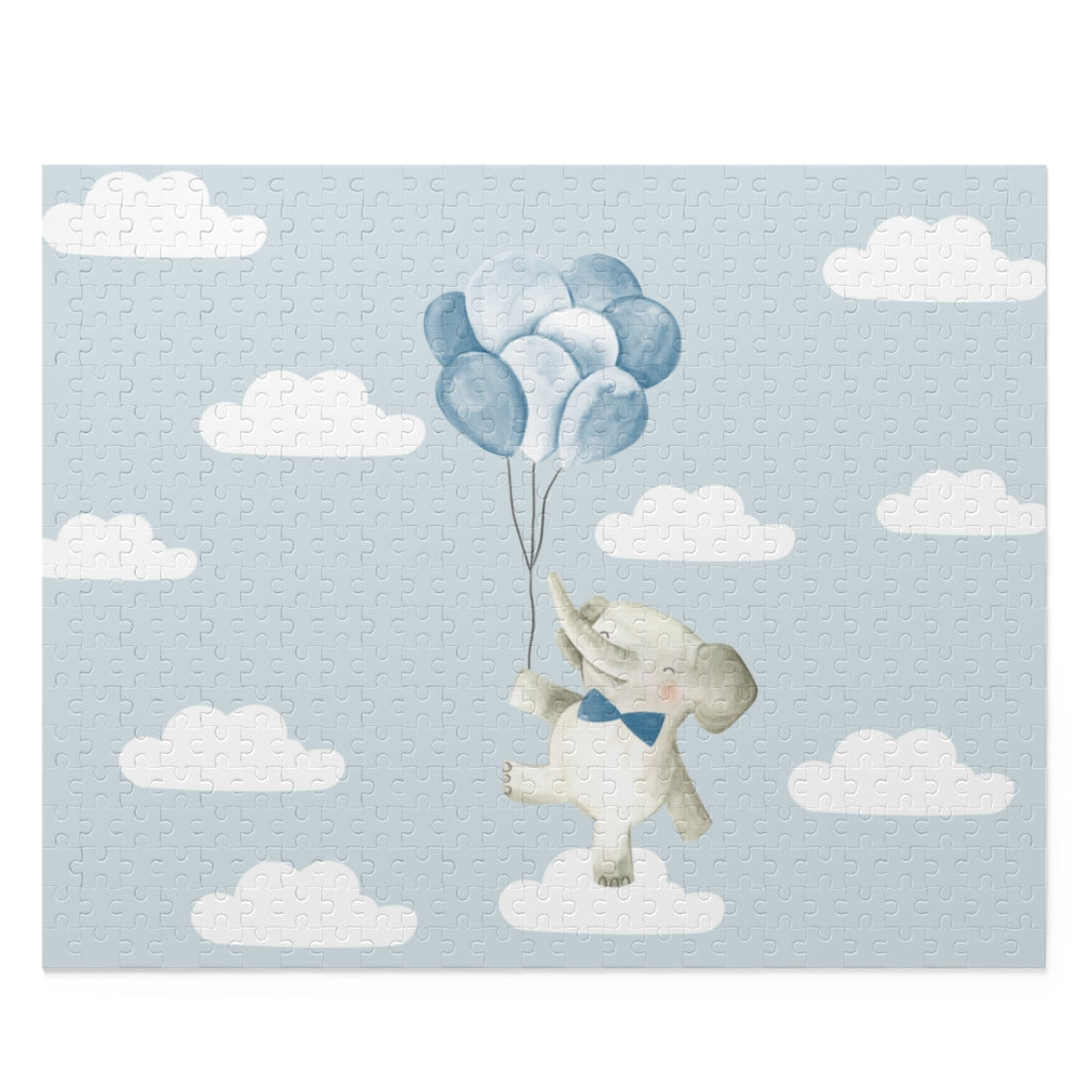 Floating in the Clouds Jigsaw Puzzle - 500-Piece Baby Elephant
