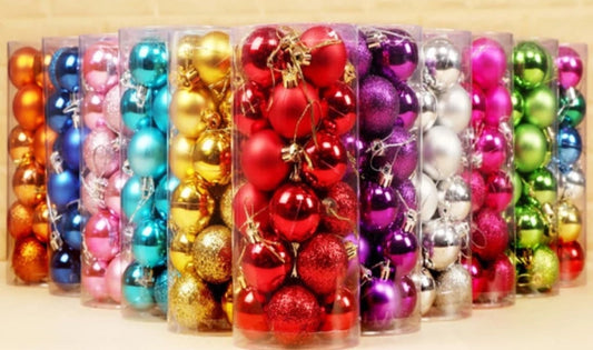200-Piece Value Pack of Hanging Christmas Ball Ornaments for Decorations