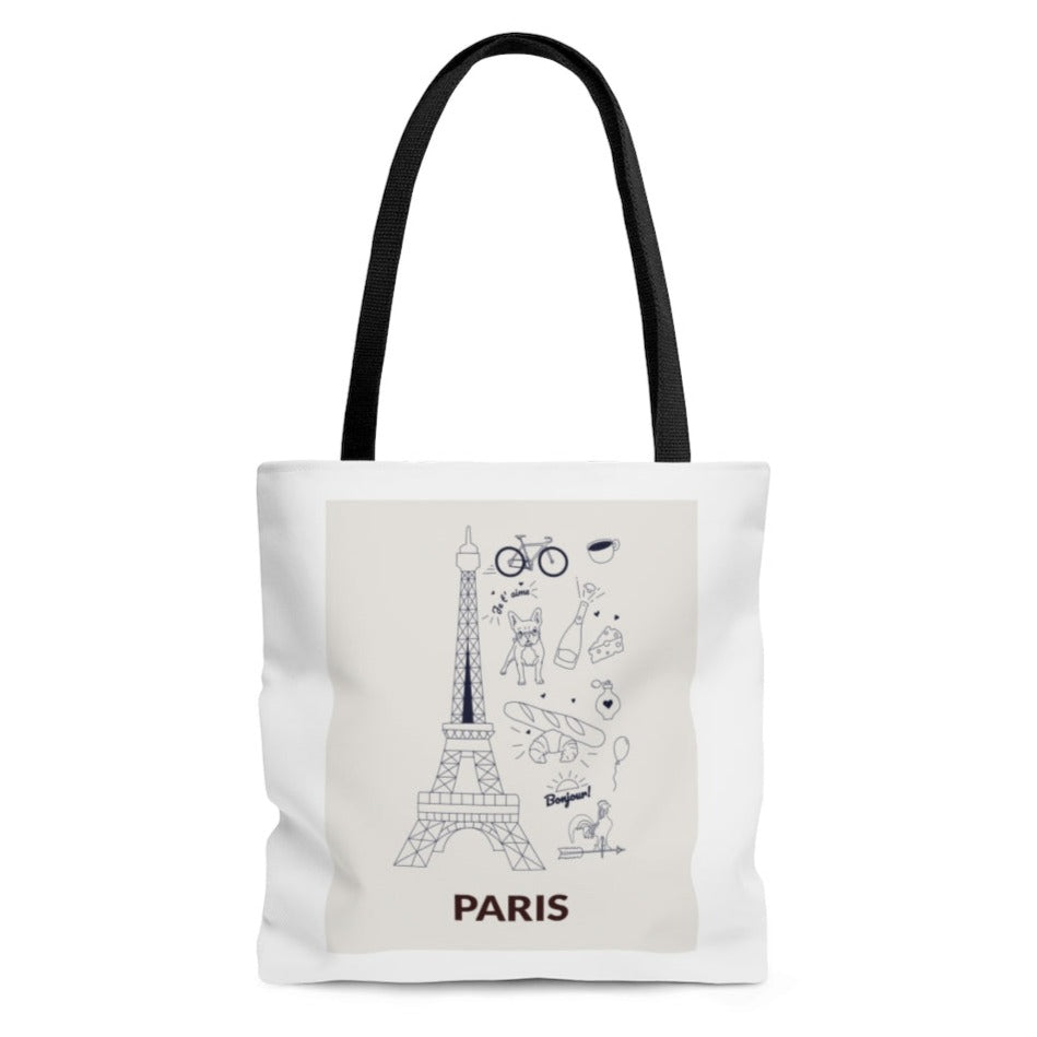 Everyday Shopper Tote Bag Medium - Symbolic Essence of PARIS