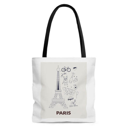 Everyday Shopper Tote Bag Medium - Symbolic Essence of PARIS