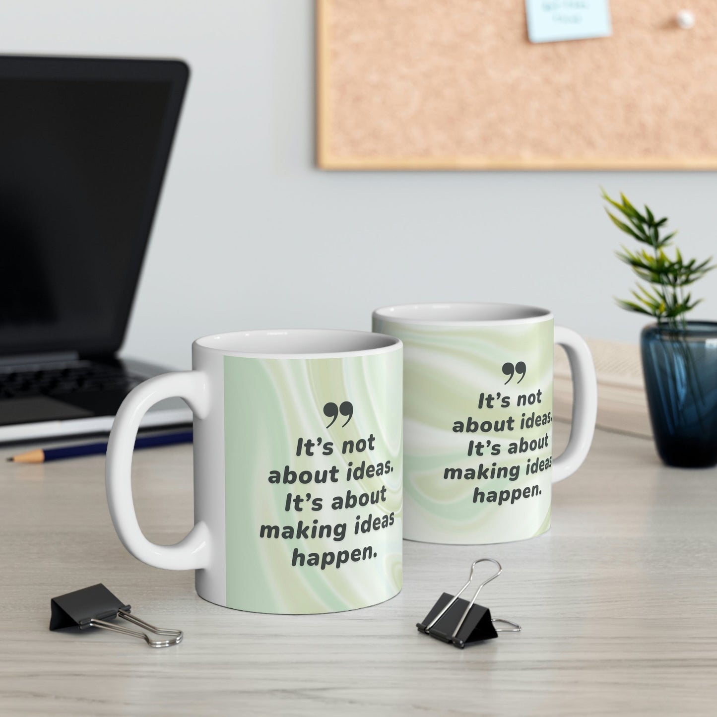 Idea Execution Coffee Tea Mug - Transforming Thoughts into Reality