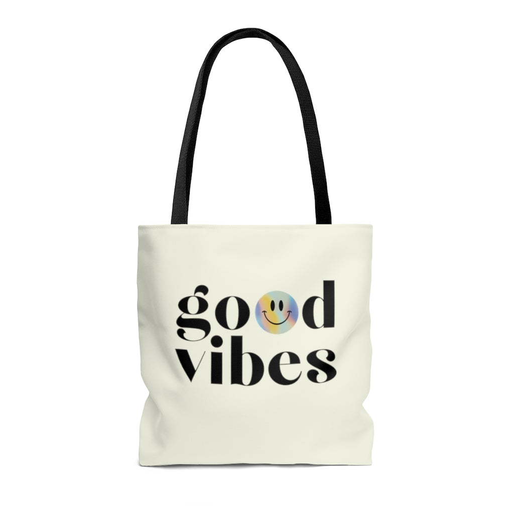 Medium Beach Shopper Tote Bag Spreading Positivity