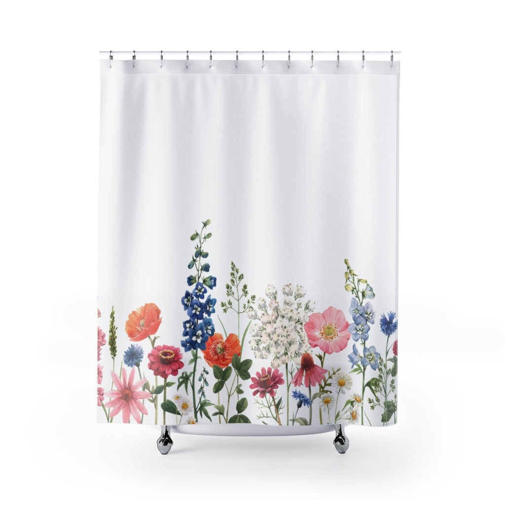 Floral Shower Curtains for Springtime Home Decor
