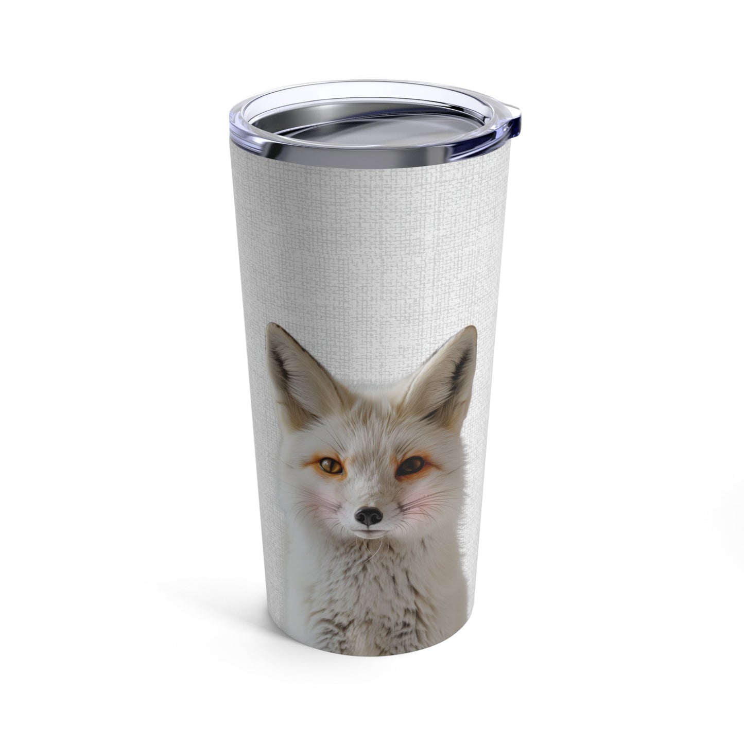 20oz Tumbler with a Fox Design in Blush Color