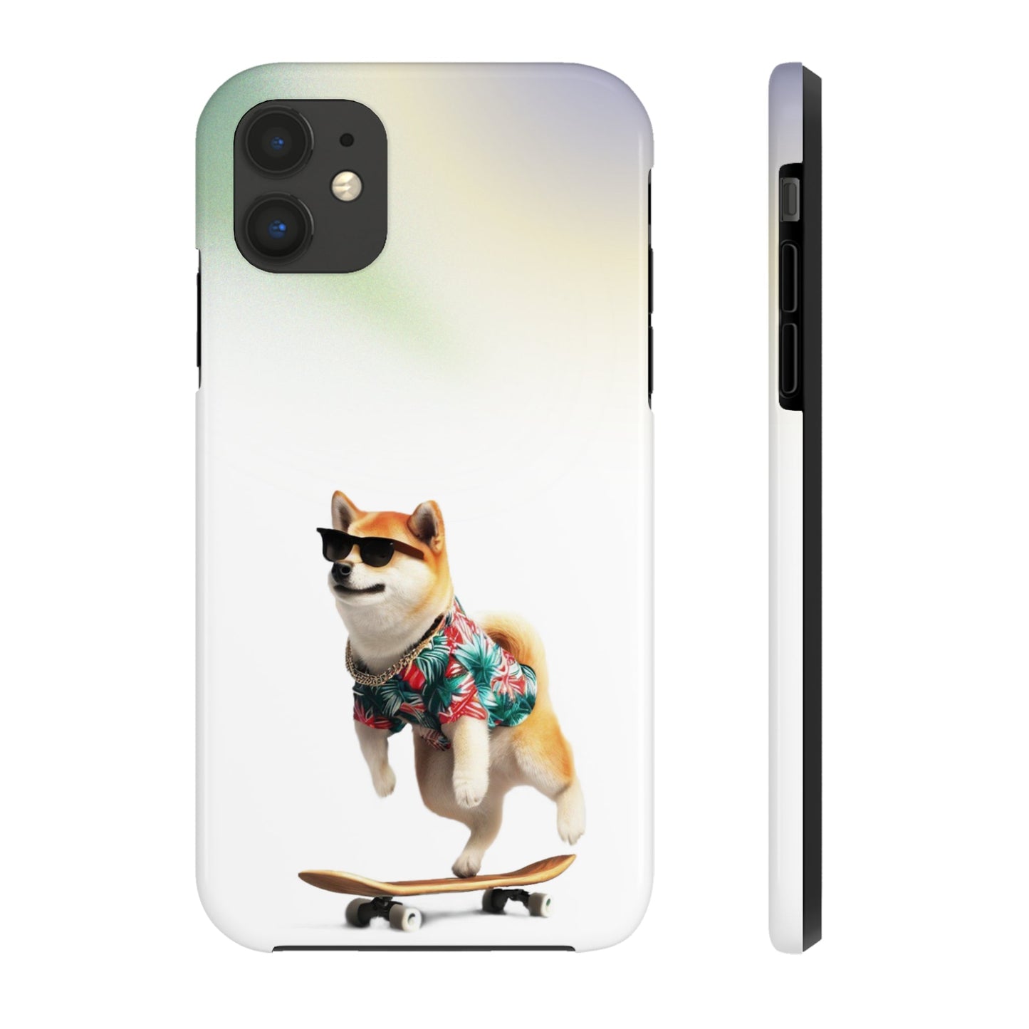 Gradient Touch Case for iPhone with Wireless Charging - Shiba Edition