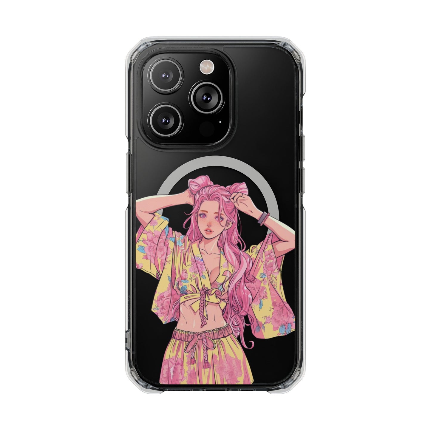 Anime Girl Magnetic Case for iPhone - A Case That Showcases the Charm of Anime on Your iPhone