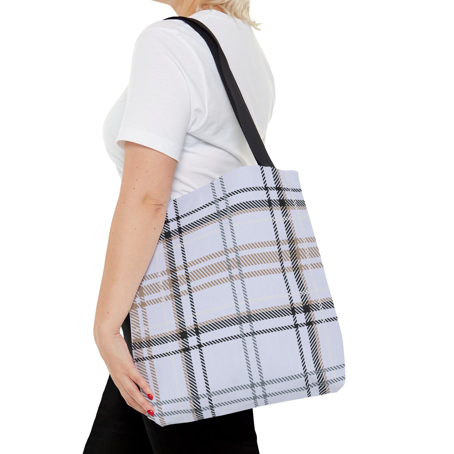 Plaid Blue Handbag