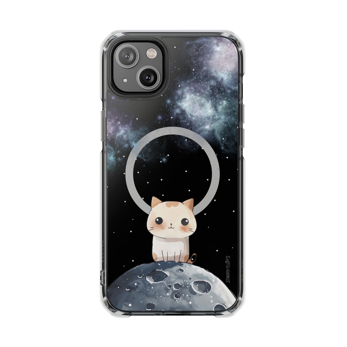 Cosmic Feline - Magnetic iPhone Case with Astronomical Flair