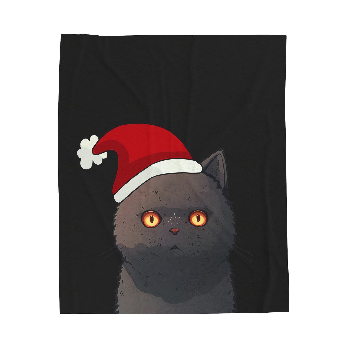 Black Cat Plush Throw Blanket for the Holiday Season