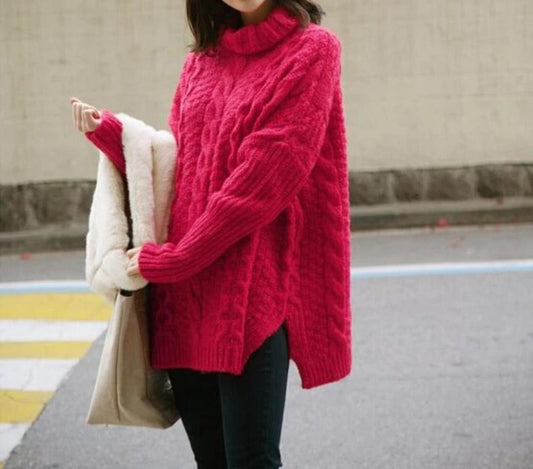 Turtle Neck Women's Sweater - Timeless and Elegant