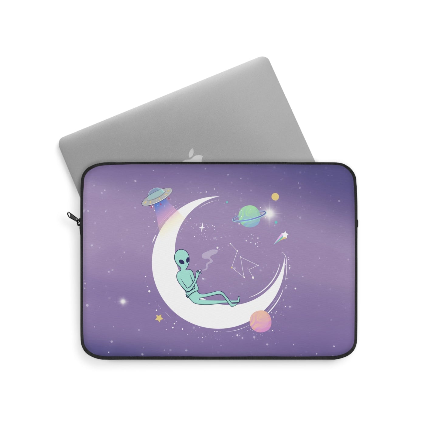 Alien Print Laptop Sleeve - Cool and Otherworldly Design