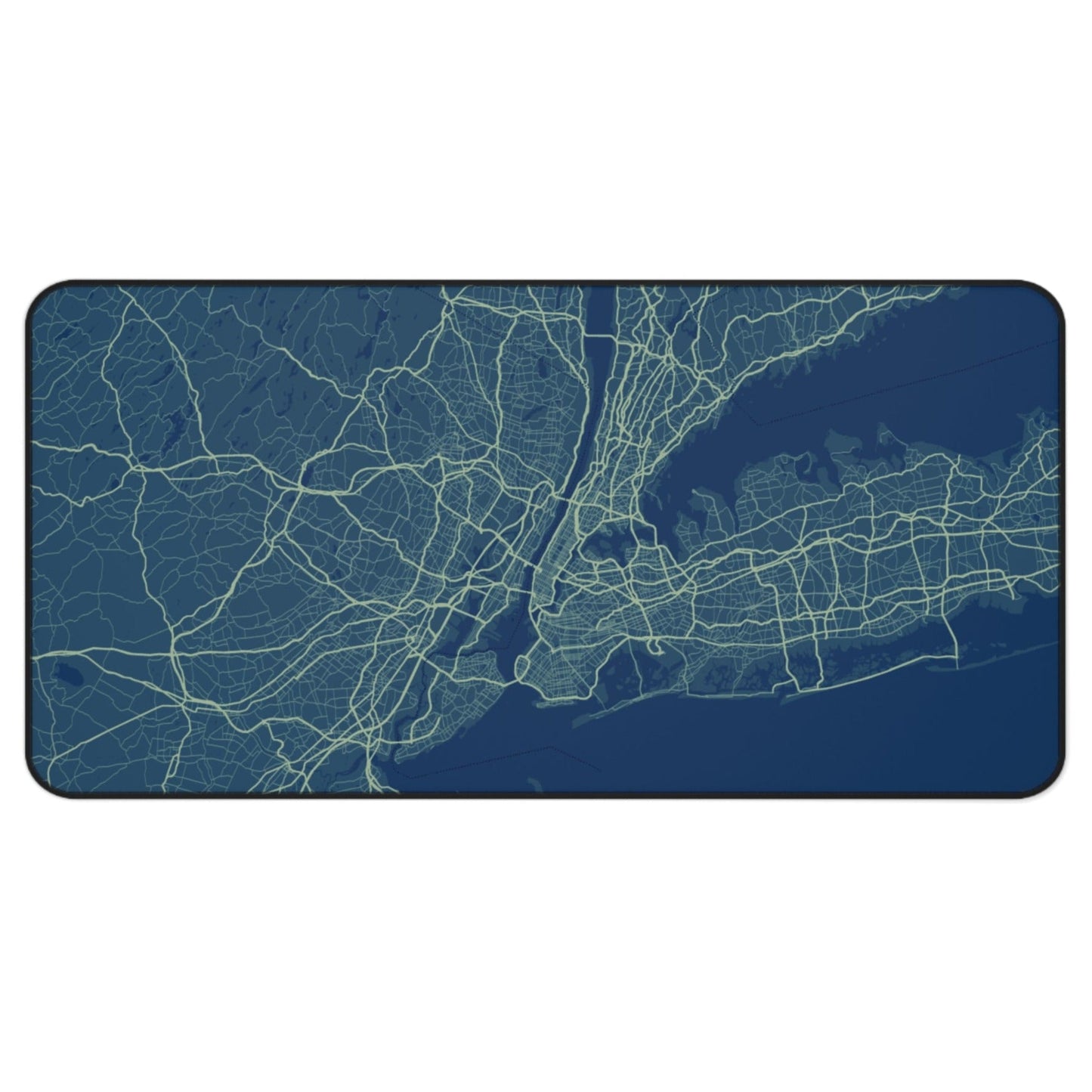 Radiant New York City Map Desk Pad
