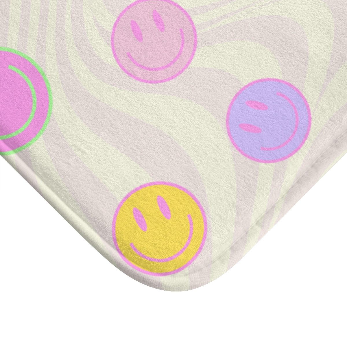 Bath Mat with Happy Faces
