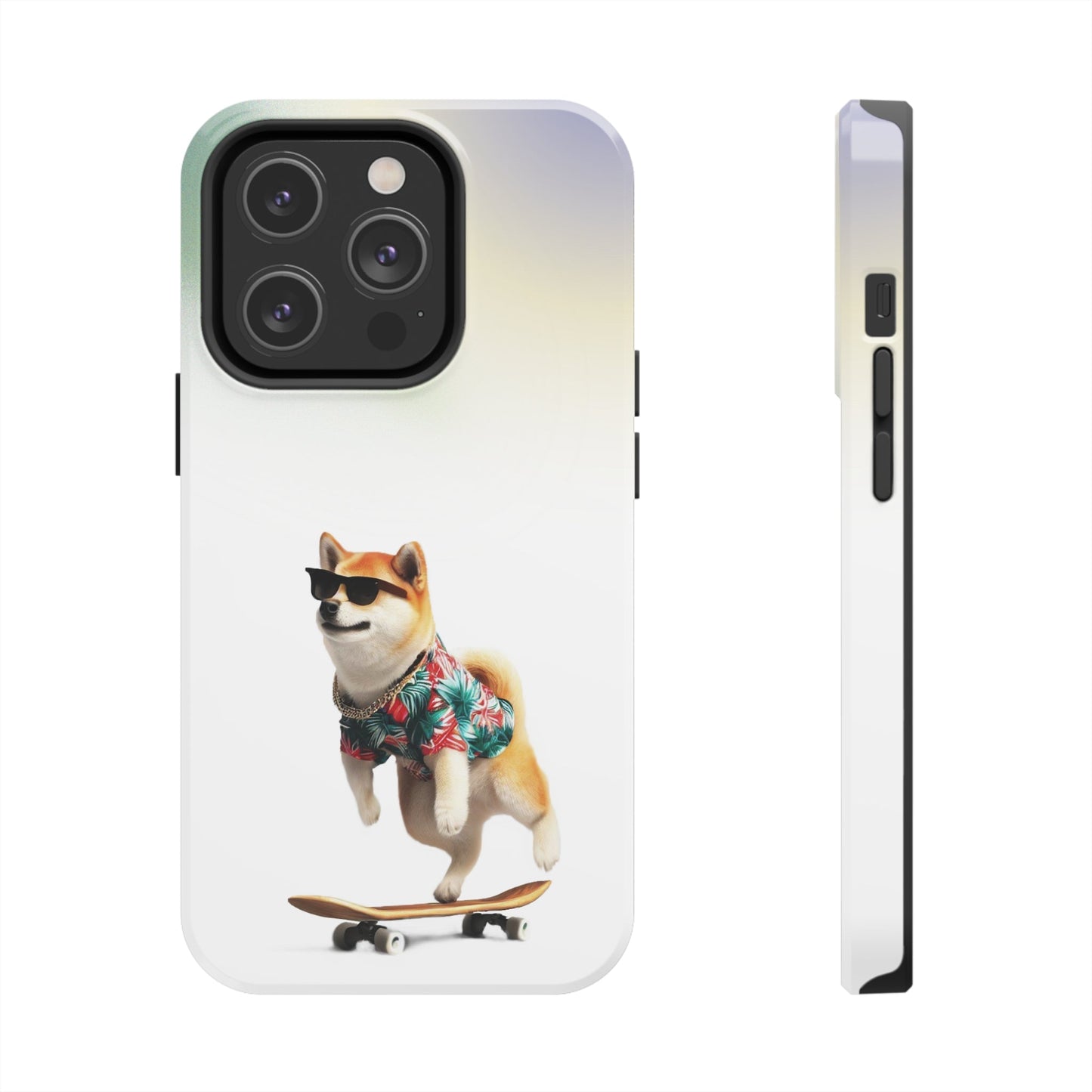Gradient Touch Case for iPhone with Wireless Charging - Shiba Edition