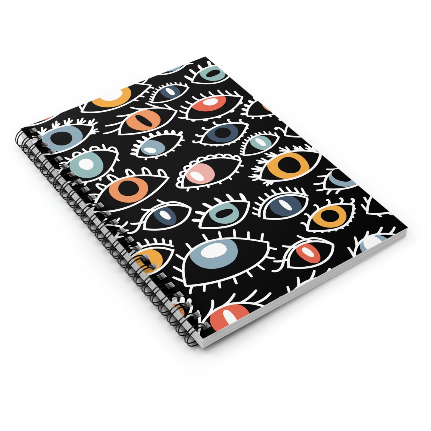 Spiral Notebook with Egyptian Eye Design