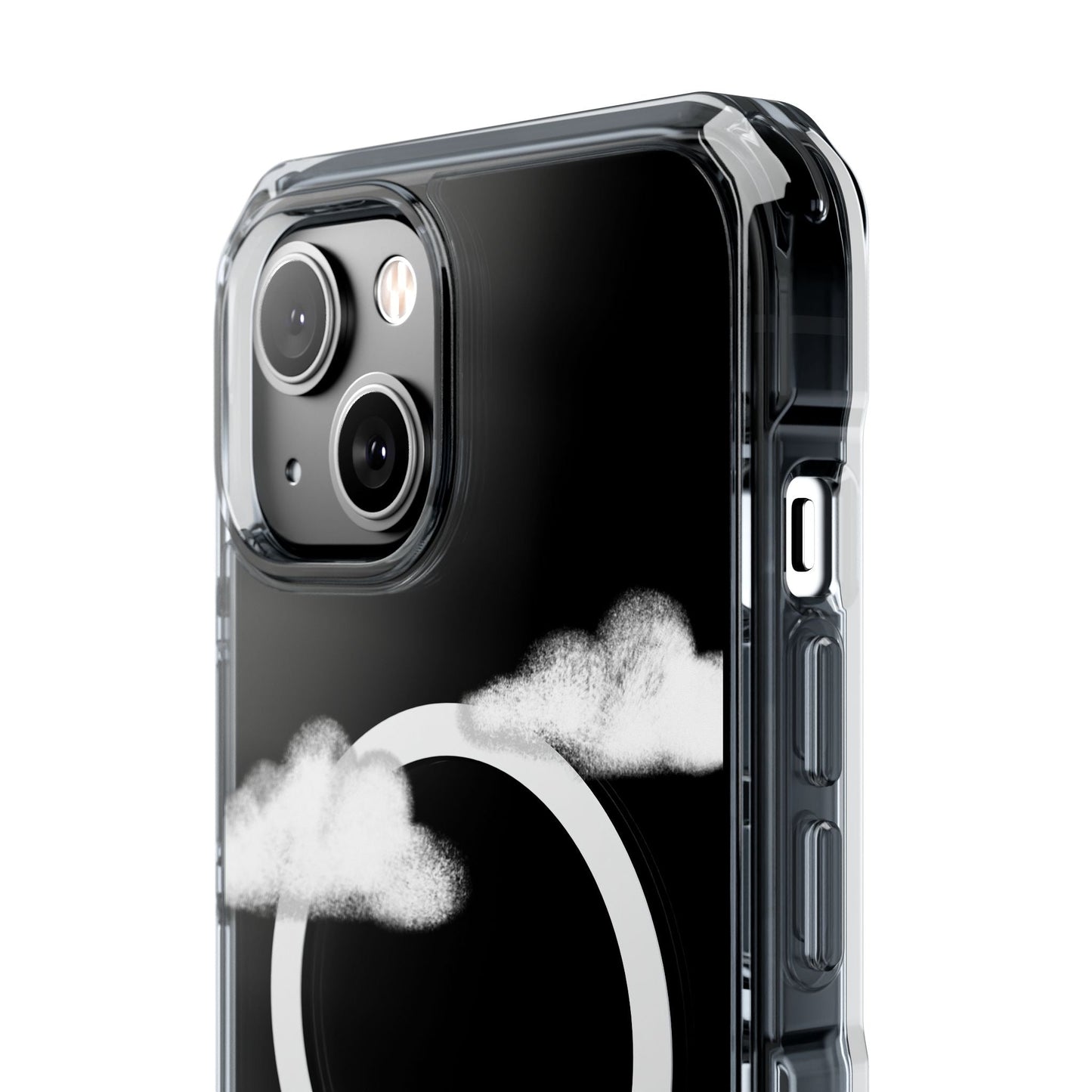 Magnetic Clear iPhone Case with Cat Design for Outdoor Enthusiasts