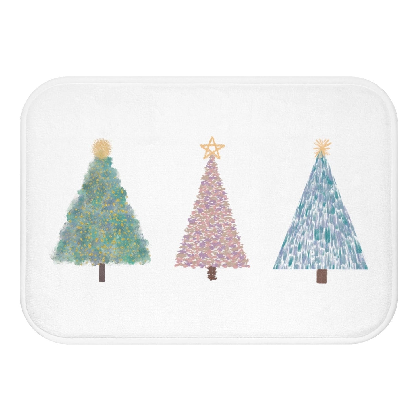 Festive Bath Mat for Christmas Tree Season