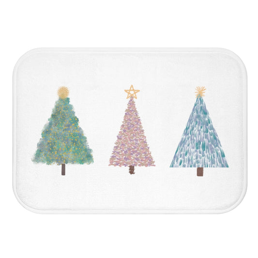 Festive Bath Mat for Christmas Tree Season