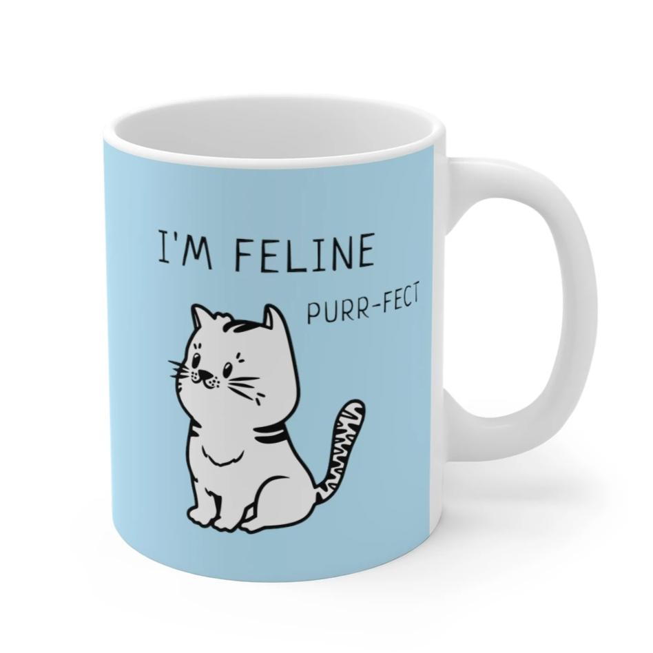 Blue Mug for Cat Lovers: The Perfect Feline Addition to Your Morning Routine