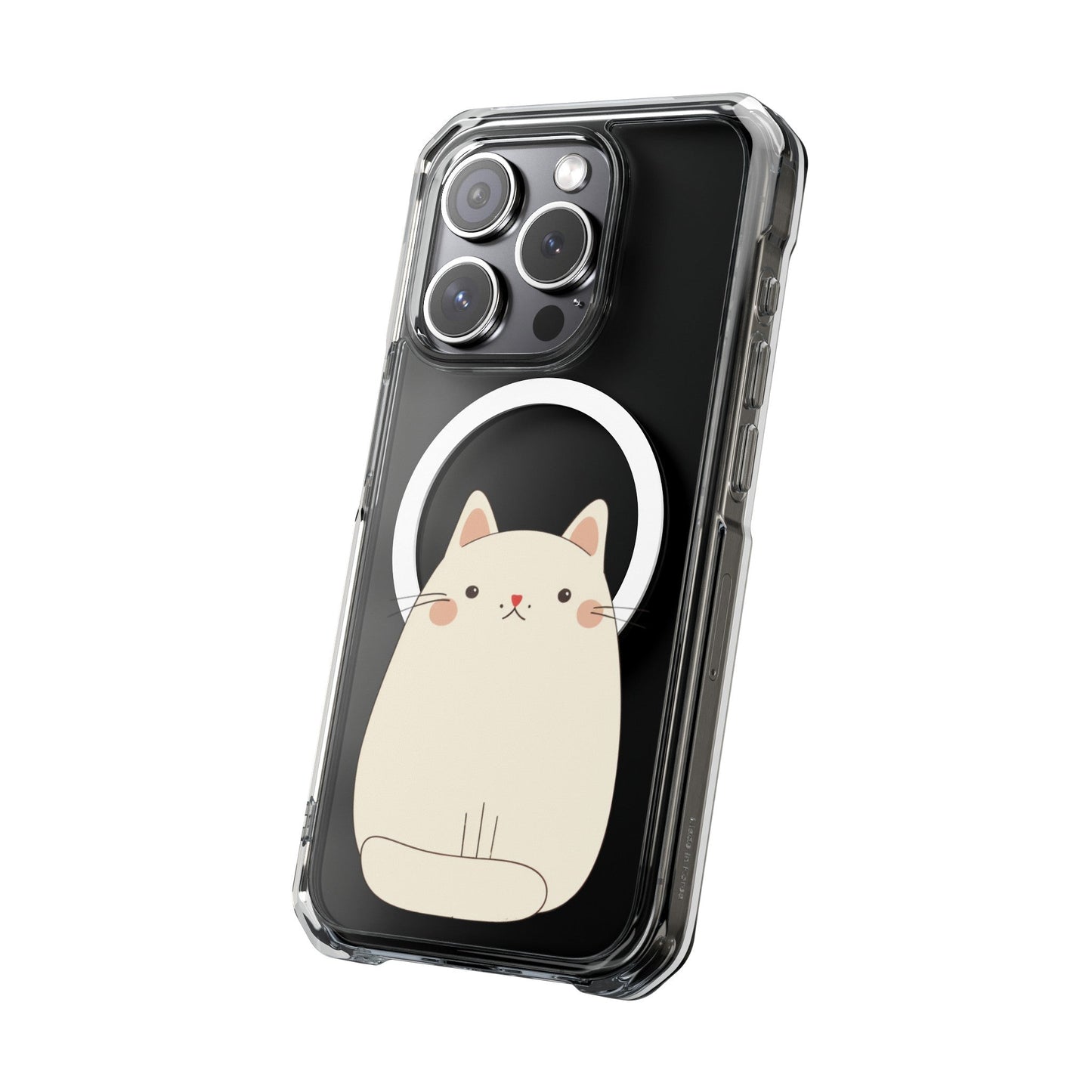 Chubby Cat Magnetic iPhone Case with Kawaii Design by Oneticase