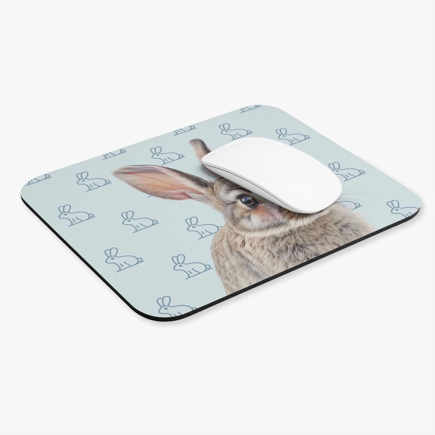 Rose Bunny Desk Mat