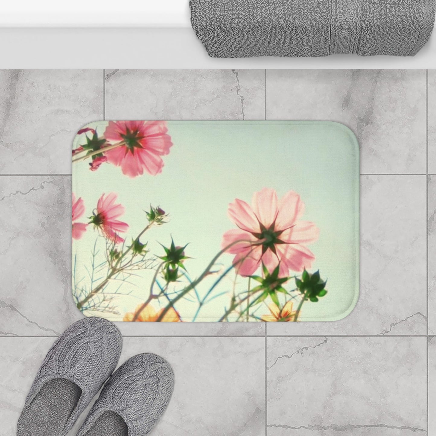 Meadow Blooms Bathroom Rug