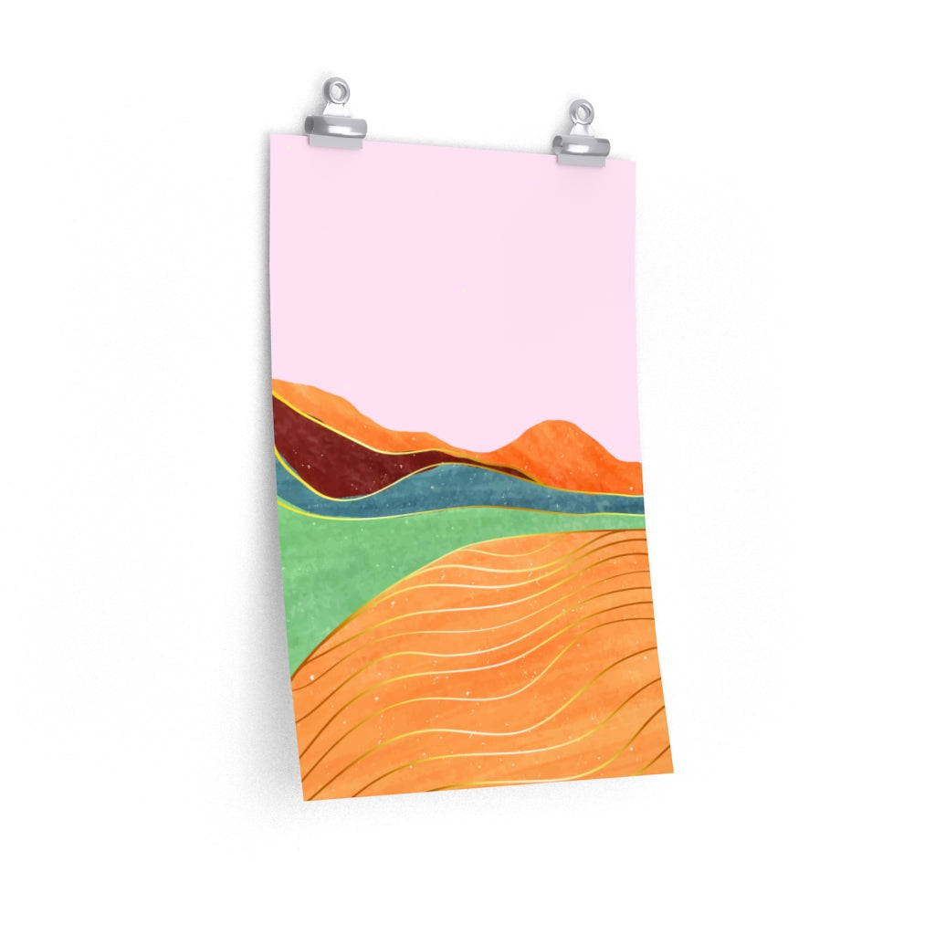 Pink Room Decor Inspired by the Toscana Landscape