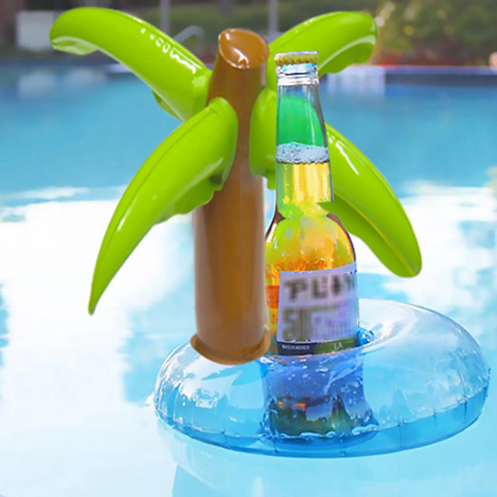 Palm Tree Inflatable Drink Holder for Pool Use