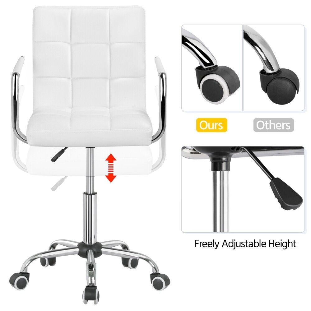 Contemporary Faux Leather Office Chair