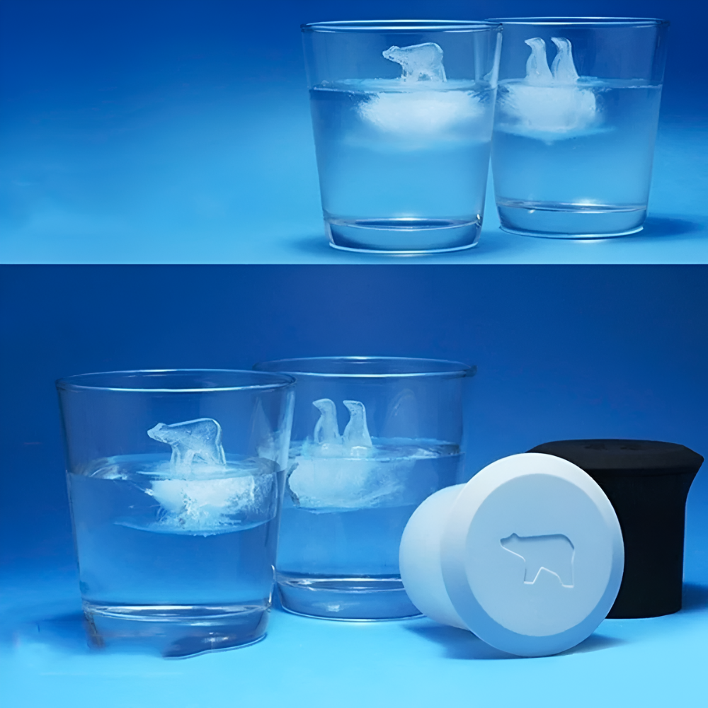 Polar Bear and Penguin Silicone Ice Cube Mold