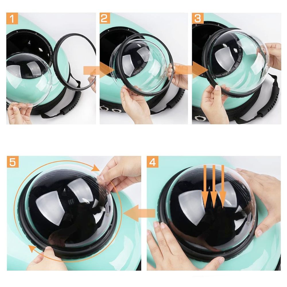 Hard Case Backpack for Traveling with Pets