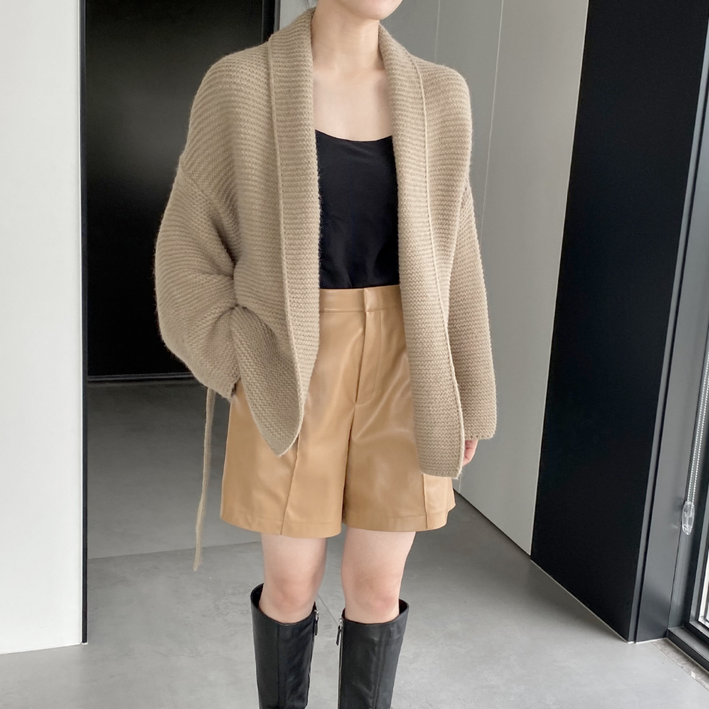 Kimono Style Cardigan with Waist Tie for Women