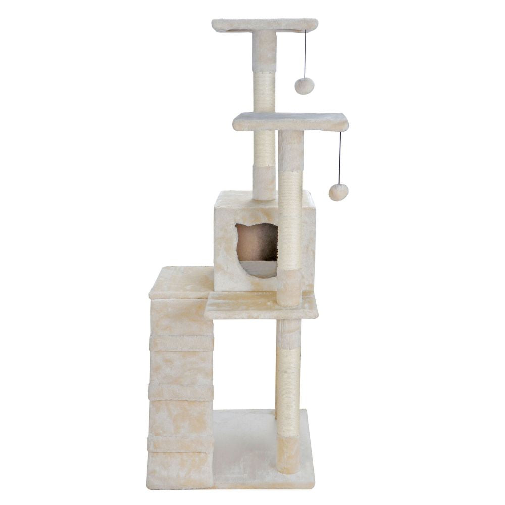Scratching Post Cat Tree with Climbing Steps