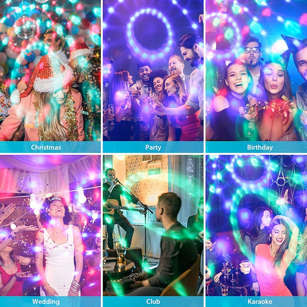 Sound-Responsive LED Party Light Projector