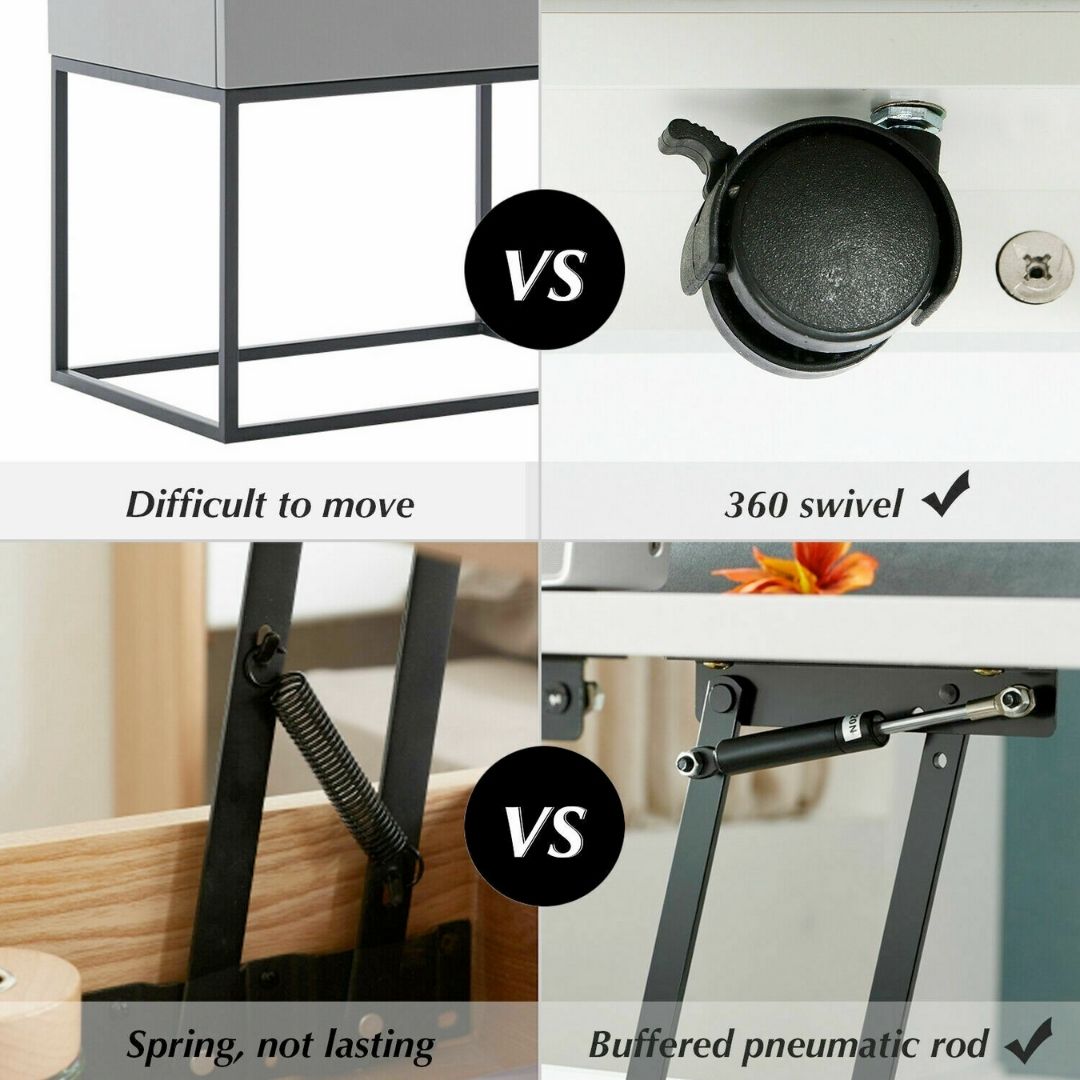 Extendable Top Wooden End Table