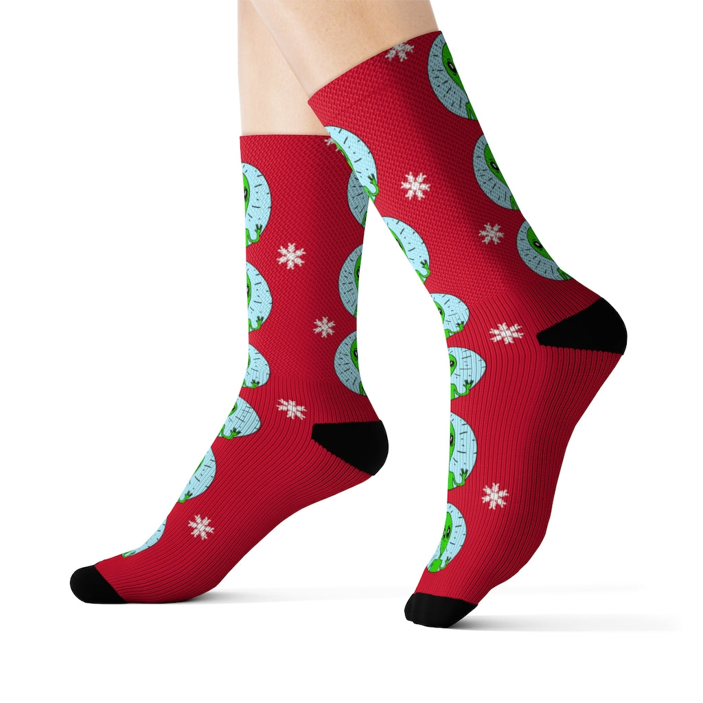 Bizarre Extraterrestrial Socks for Vacation