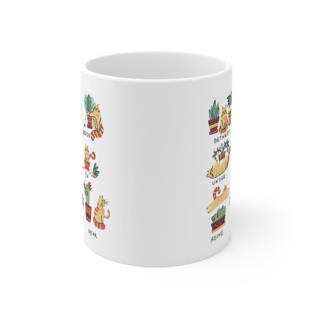 Perfect Blend: Mug for Cat Lovers and Plant Enthusiasts