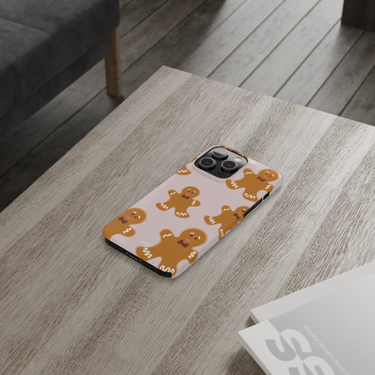 Slim Case for iPhone - Gingerbread Cookie Design