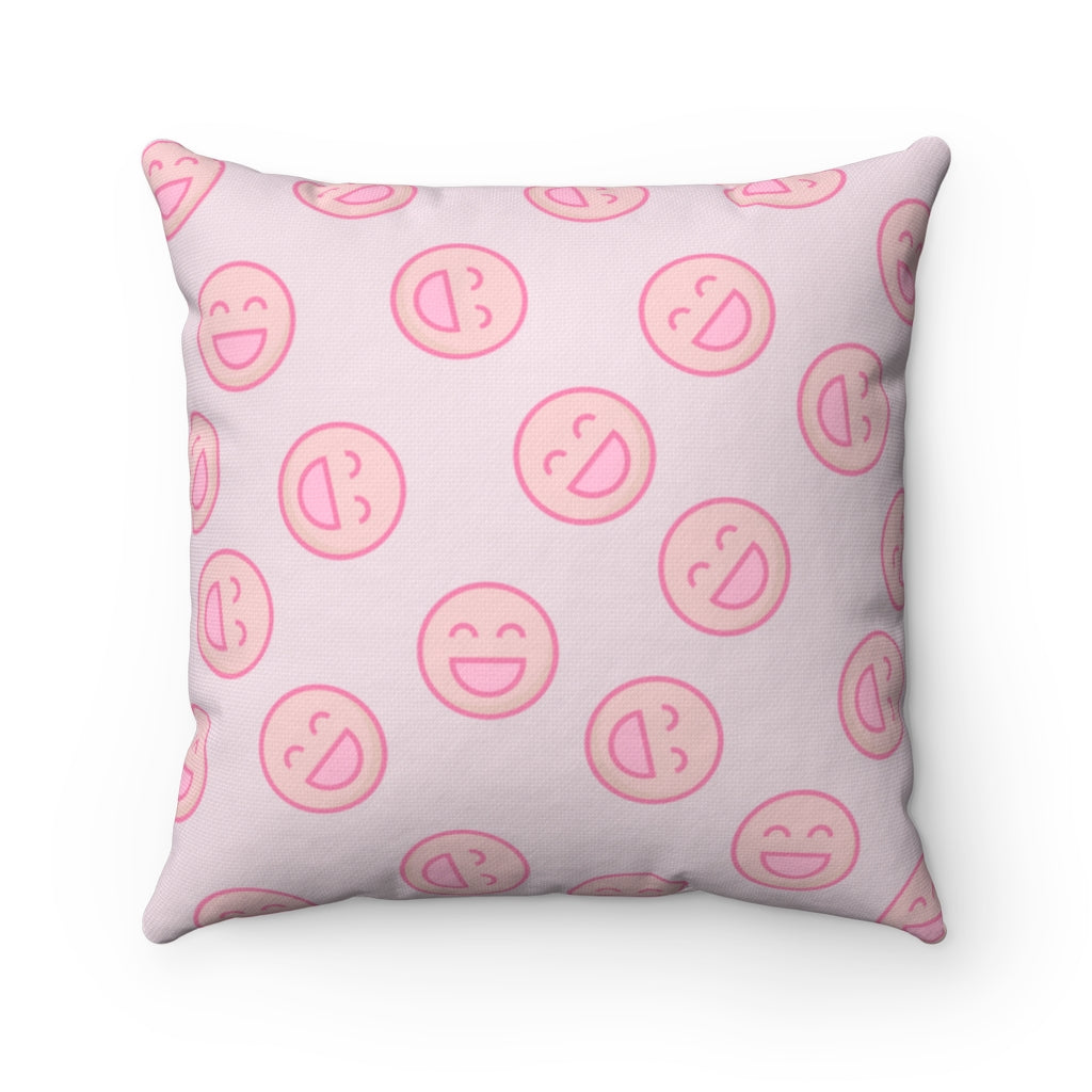 Smiling Face Logo Pillow - Home Decorative Accessories in 4 Different Sizes