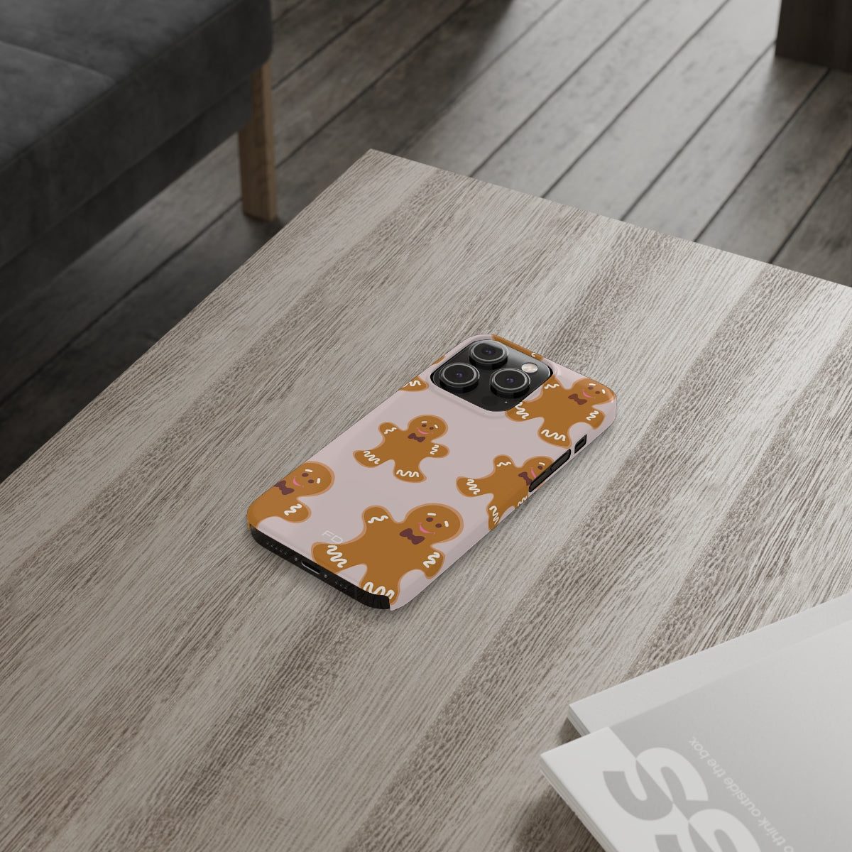 Slim Case for iPhone - Gingerbread Cookie Design