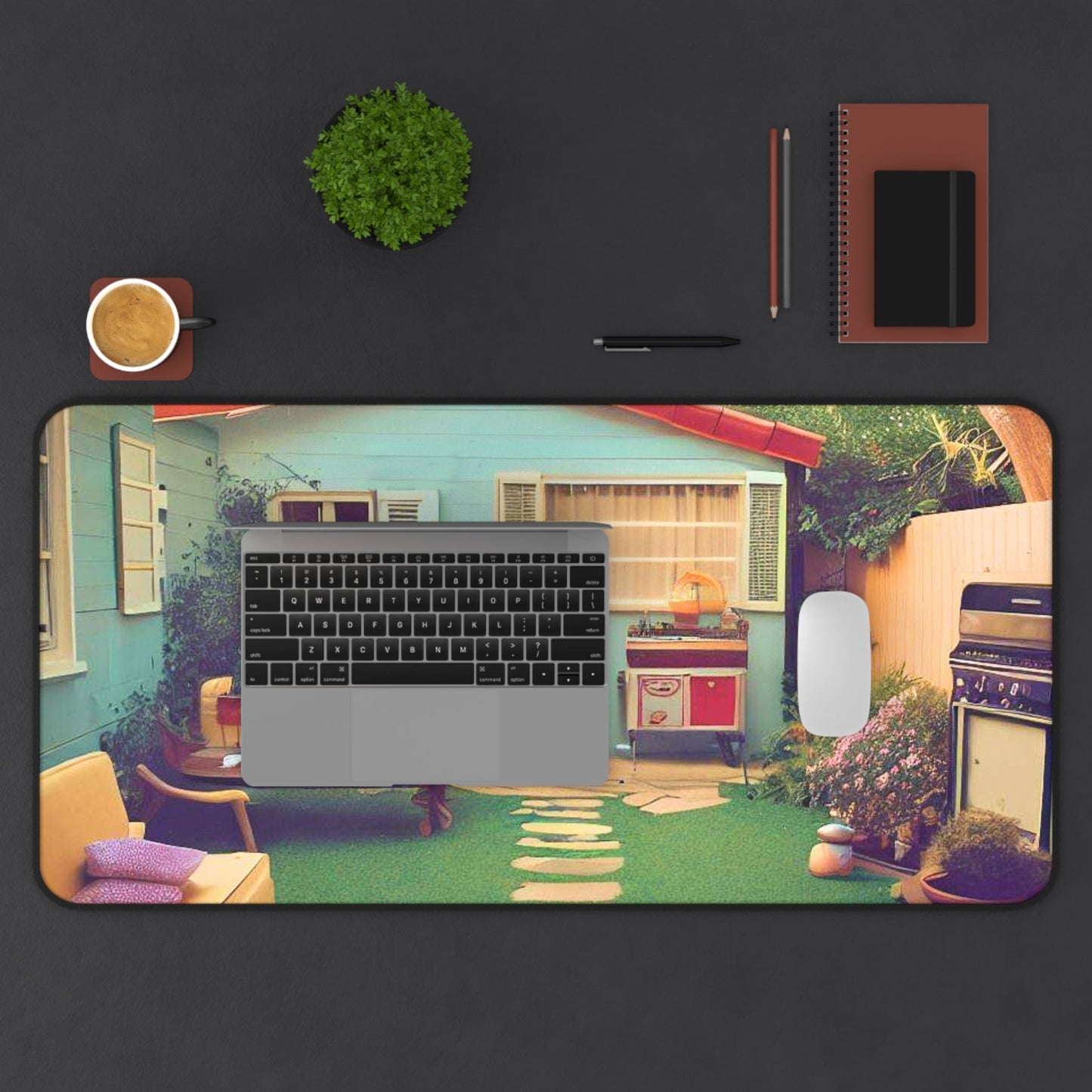 Desk Mat with Vintage Outdoor Vibe