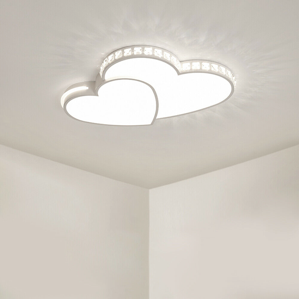 Double Heart Shaped LED Ceiling Light Fixture - Creating an Ambiance of Romance