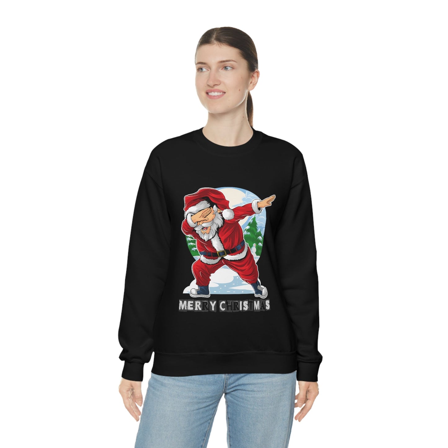 Santa Dabbing Women's Crewneck Sweatshirt