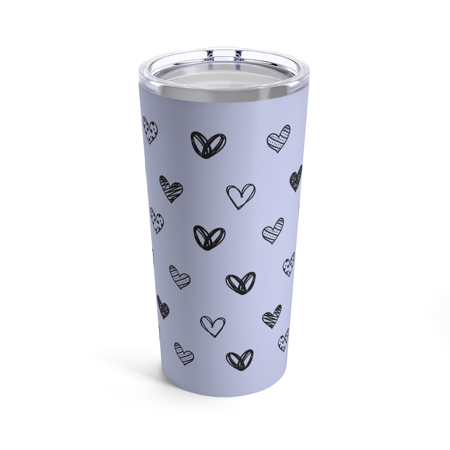 Purple 20oz Heart Tumbler
