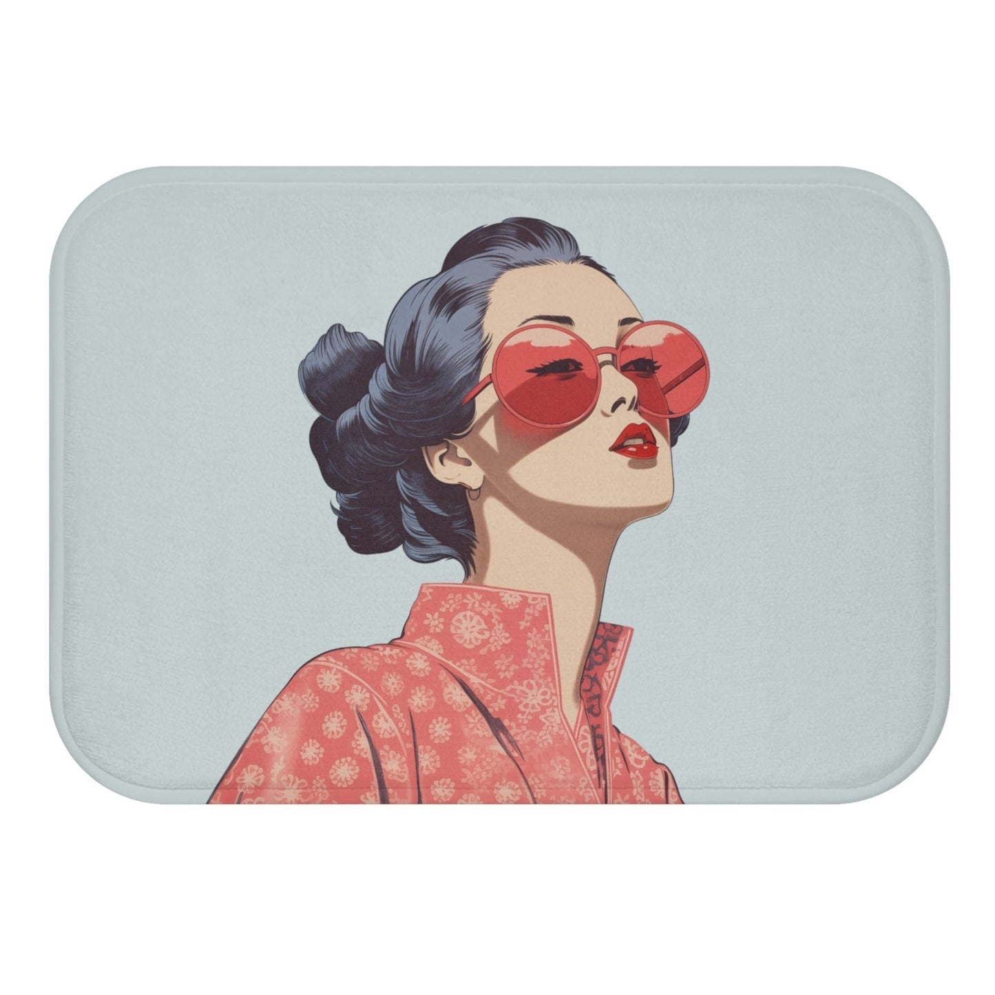 Sakura Blossom Kimono Style Bath Mat
