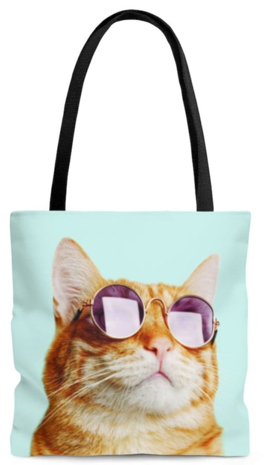 Medium Tote Bag: The Feline's Verdict