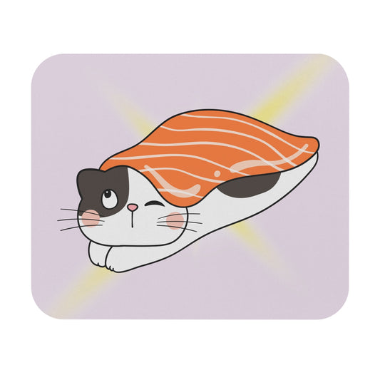 Cute Japanese-inspired Mouse Pad featuring Cat-shaped Sushi