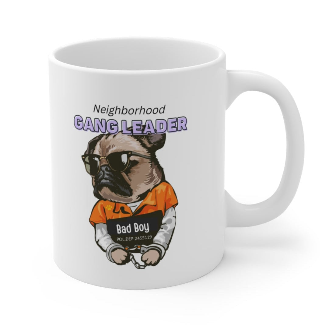 Neighborhood Pug Boss Coffee Cup