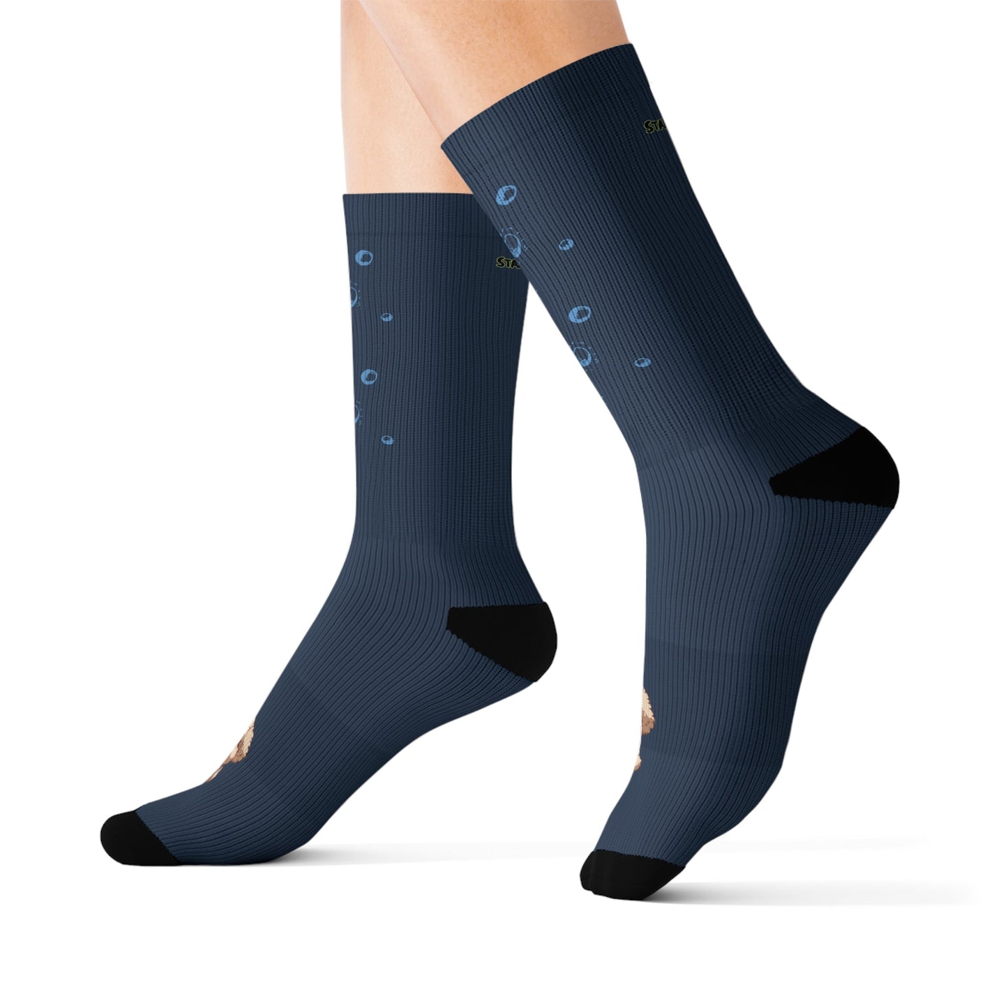 Pookie Poodle Space Adventure Novelty Socks by Starry Fluff